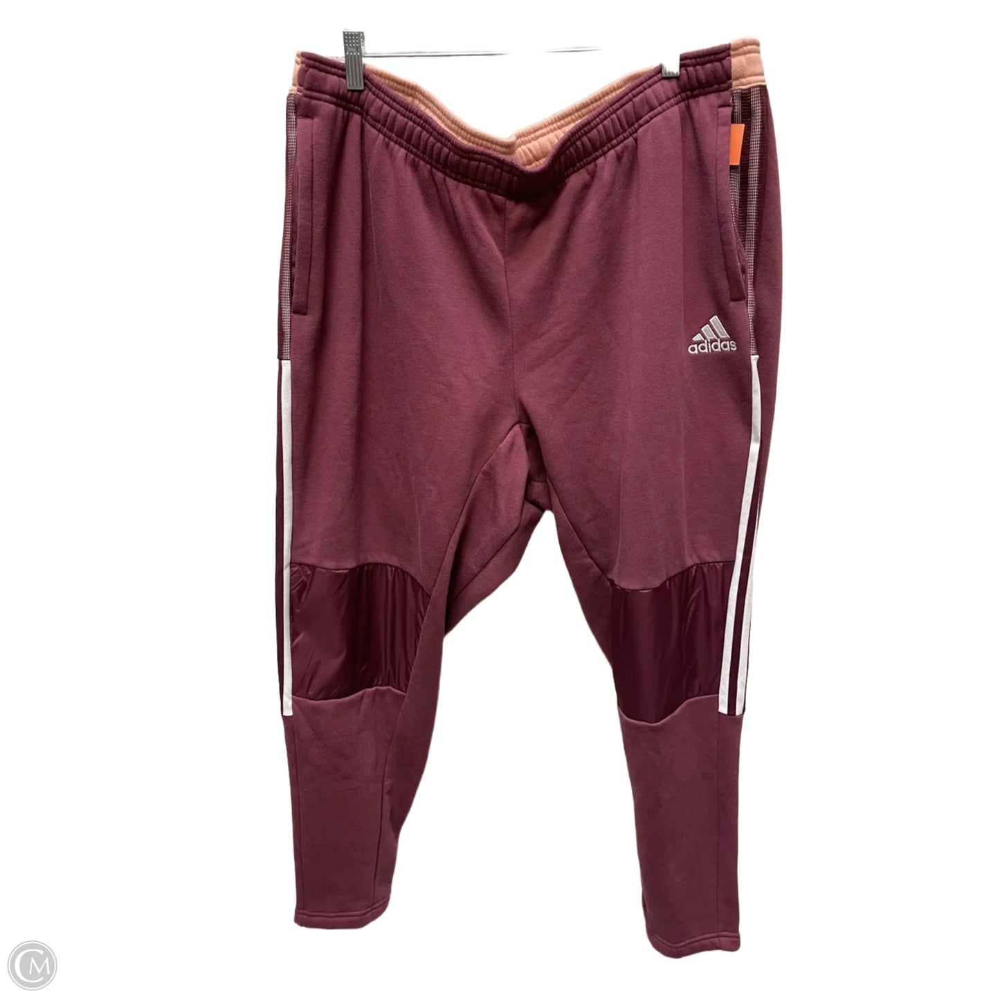 Athletic Pants By Adidas In Maroon, Size: 3x