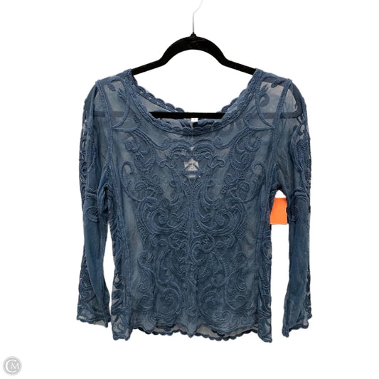 Top Long Sleeve By Express In Blue, Size: S