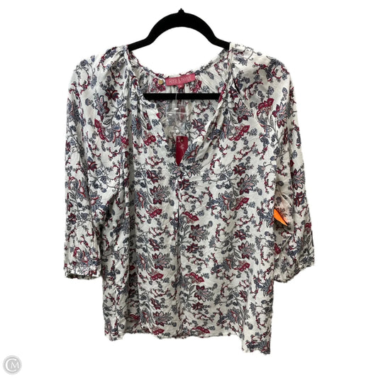 Top Long Sleeve By Clothes Mentor In Floral Print, Size: Xl