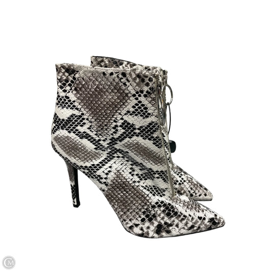 Boots Ankle Heels By Venus In Snakeskin Print, Size: 8.5