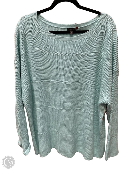 Sweater By Talbots In Blue, Size: 1x