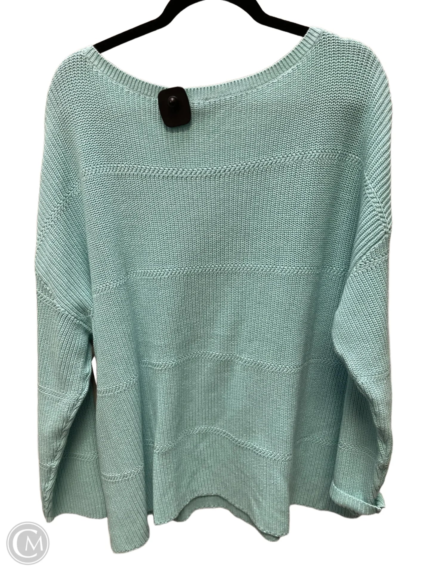 Sweater By Talbots In Blue, Size: 1x