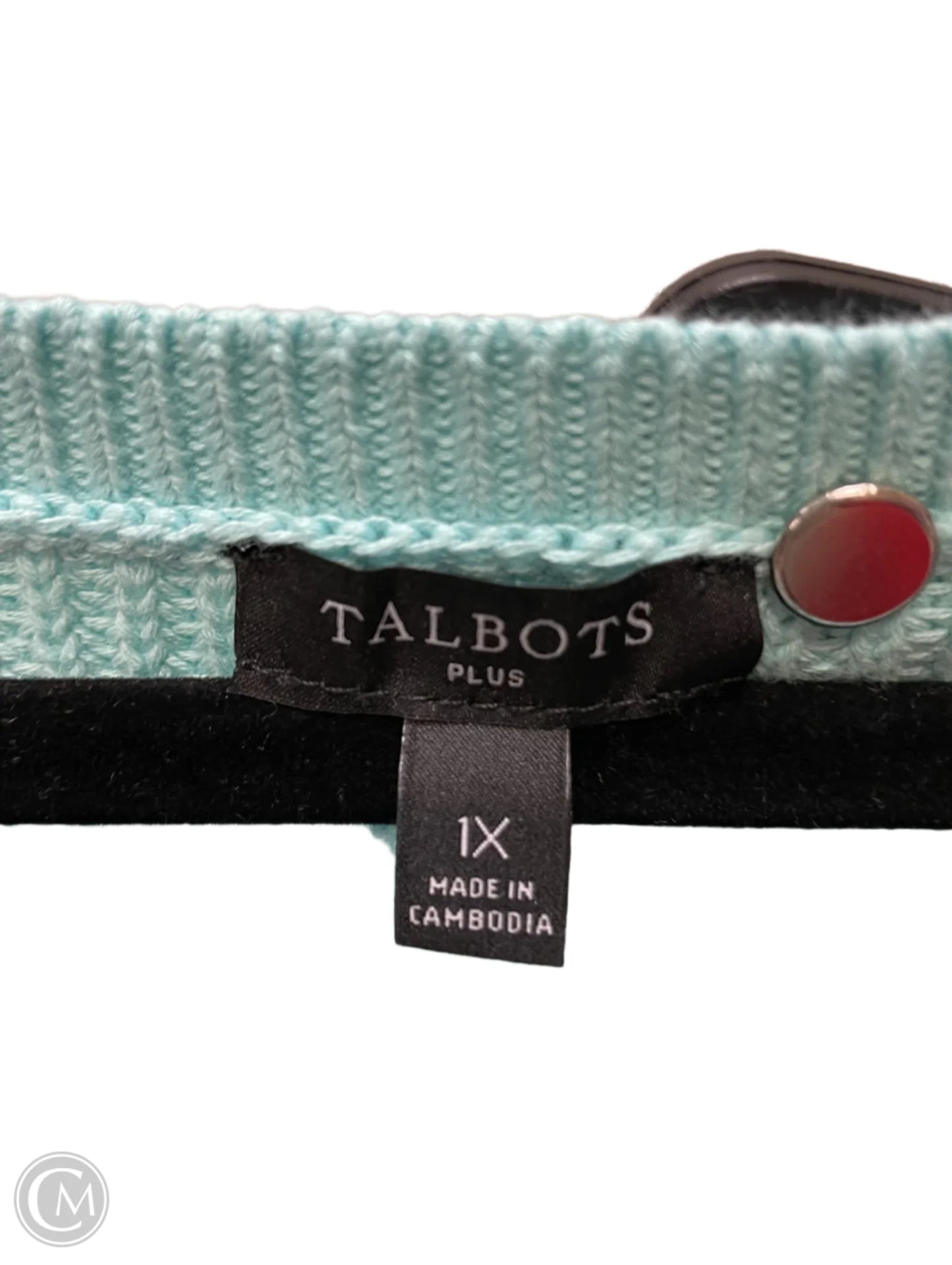 Sweater By Talbots In Blue, Size: 1x