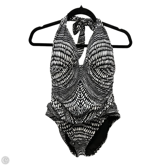 Swimsuit By Kenneth Cole In Black & White, Size: Xl