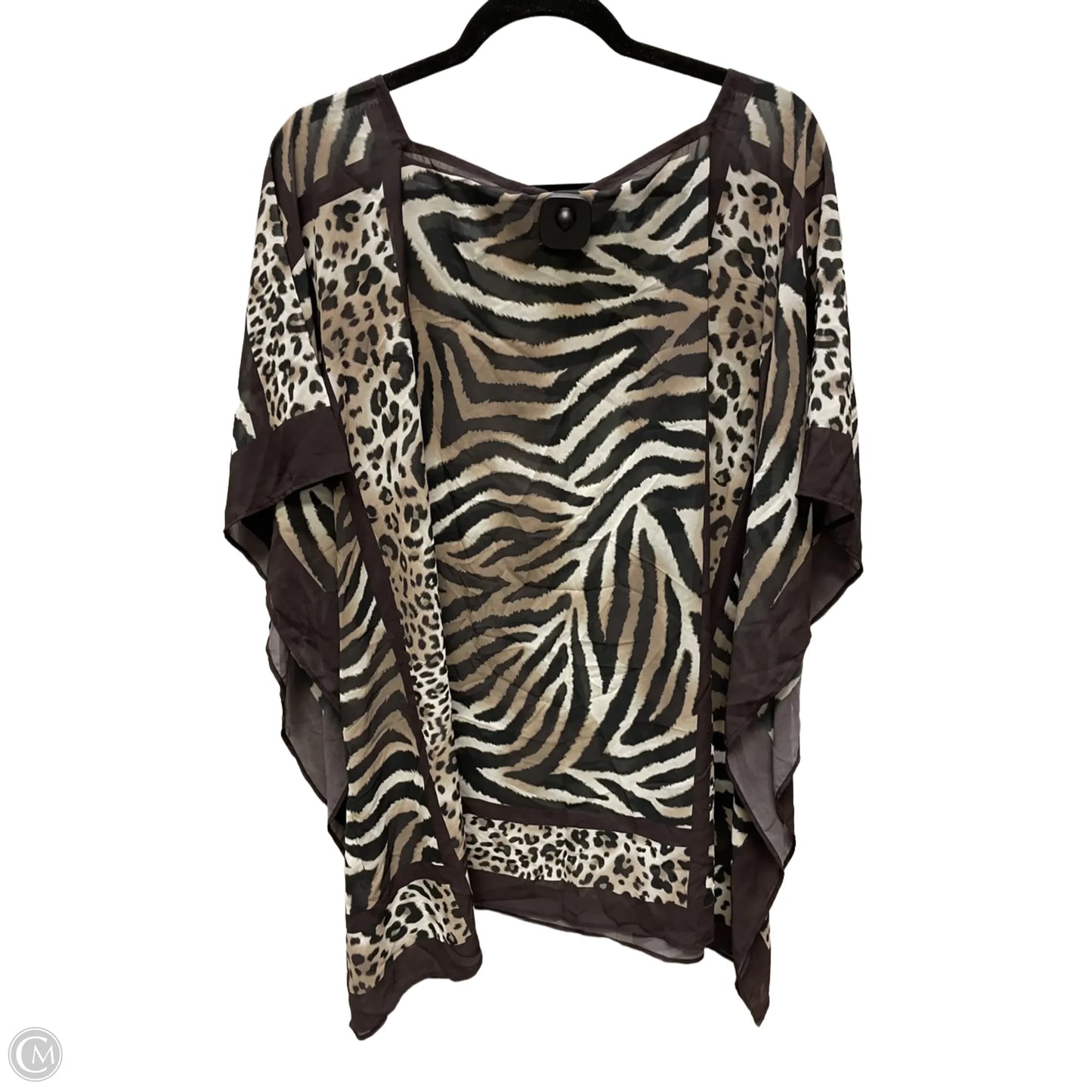 Swimwear Cover-up By Carmen By Carmen Marc Valvo In Animal Print, Size: M