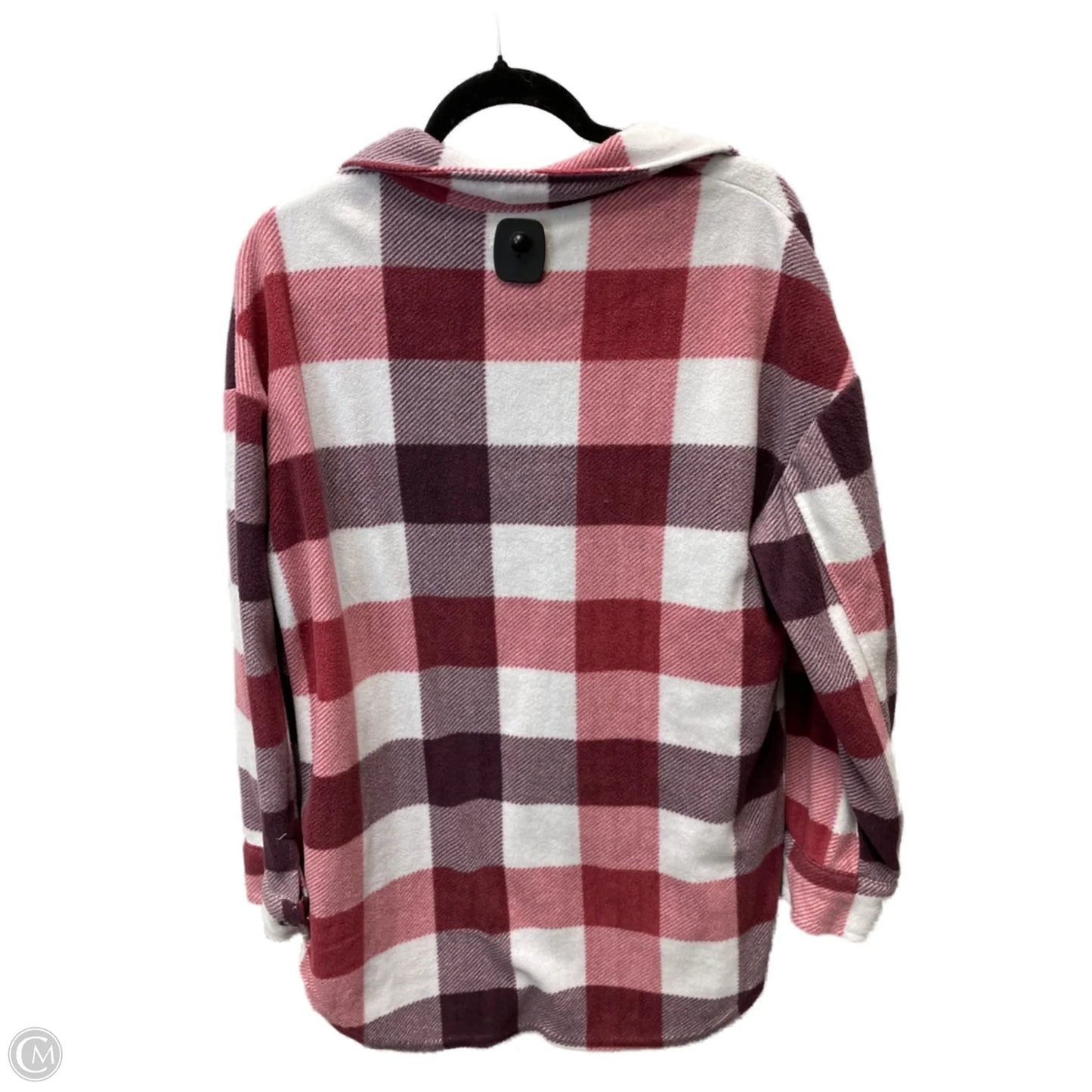 Jacket Shirt By Clothes Mentor In Checkered Pattern, Size: 1x
