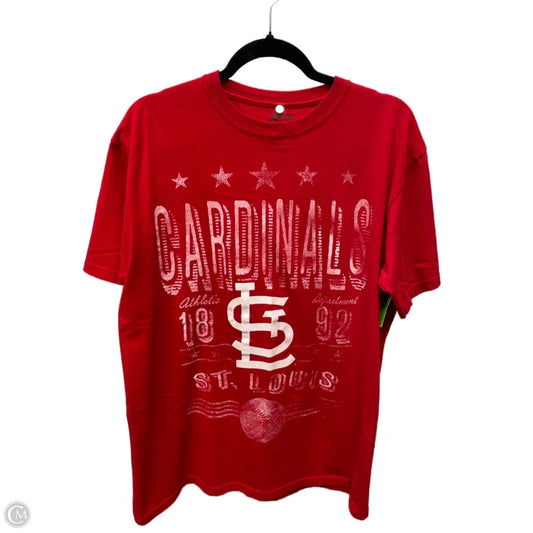 Top Short Sleeve Basic By Gear In Red & White, Size: L