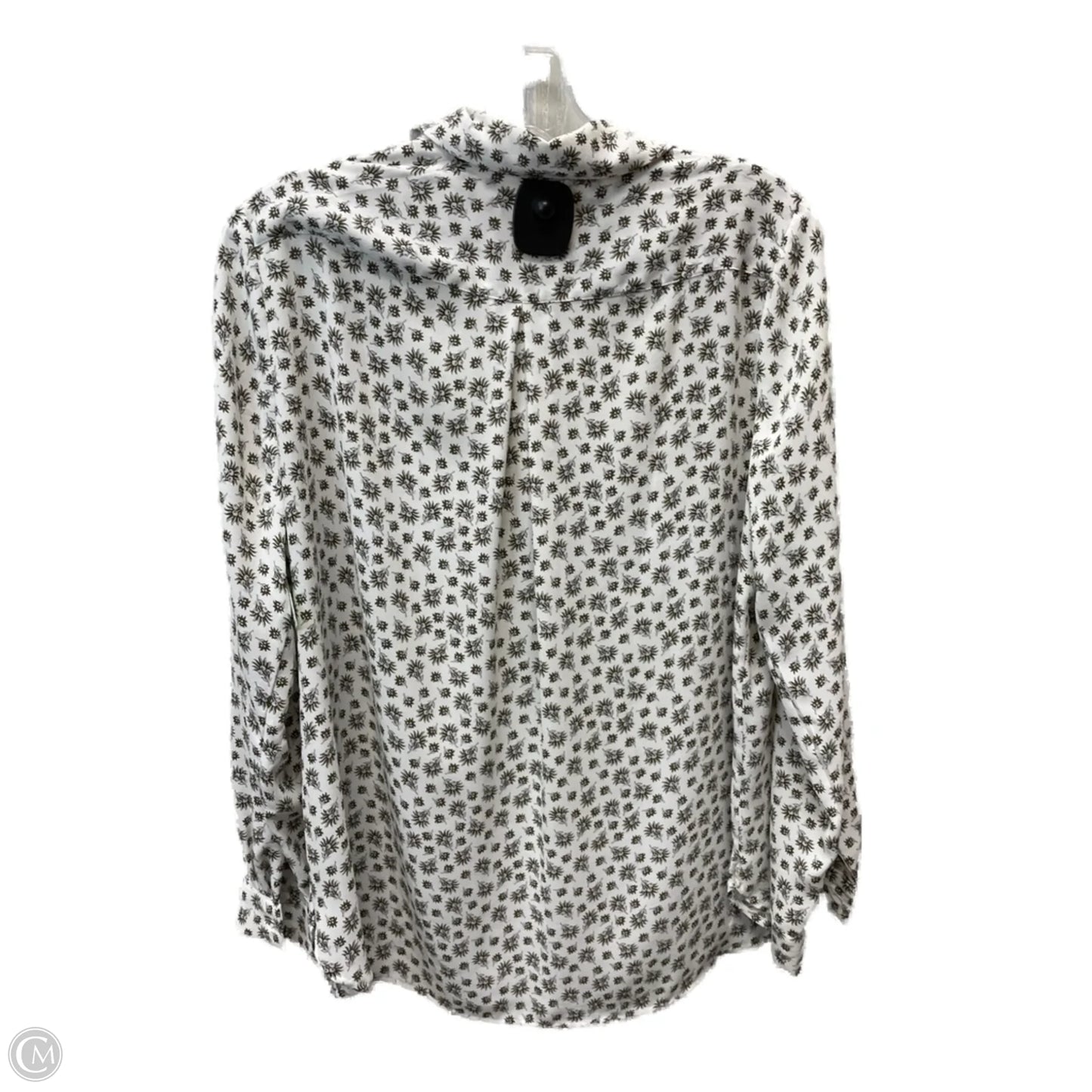Blouse Long Sleeve By Ann Taylor In Multi-colored, Size: L