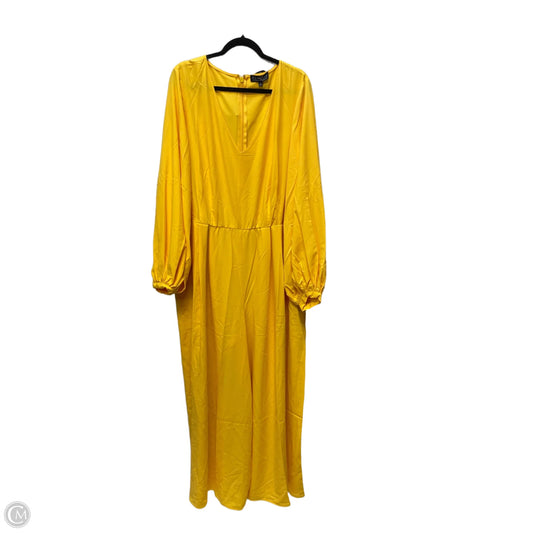 Jumpsuit By Eloquii In Yellow, Size: 3x