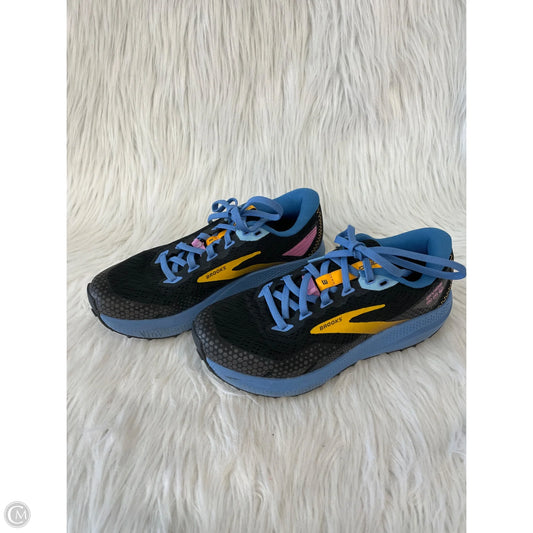 Shoes Athletic By Brooks In Black & Blue, Size: 6.5