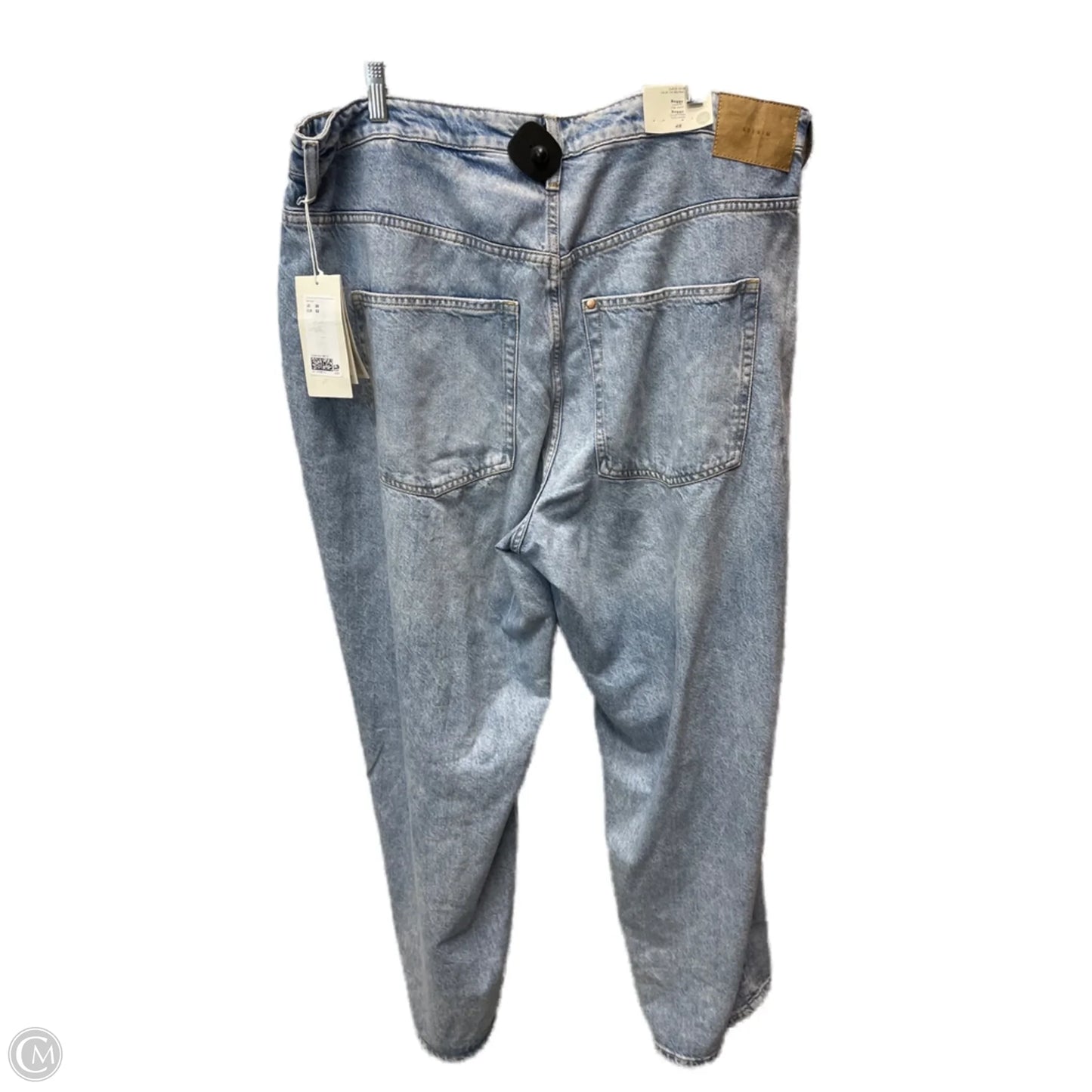 Jeans Wide Leg By H&m In Blue Denim, Size: 20