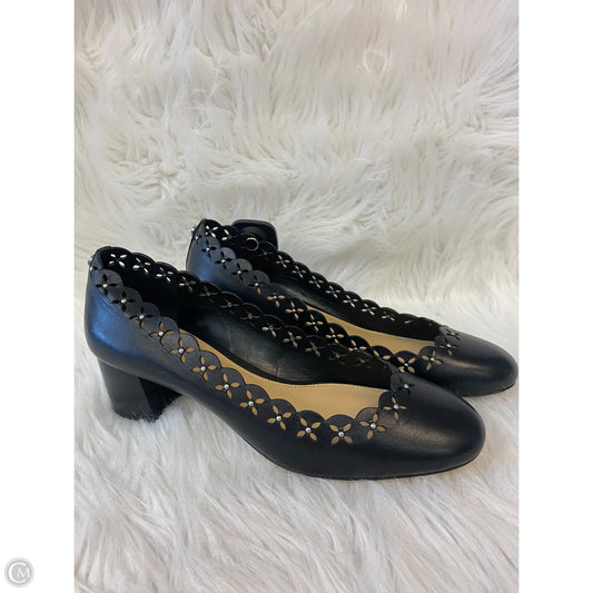 Shoes Heels Block By Michael By Michael Kors In Black & Silver, Size: 7.5