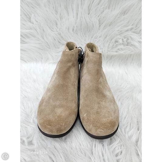 Boots Ankle Heels By Clothes Mentor In Tan, Size: 7