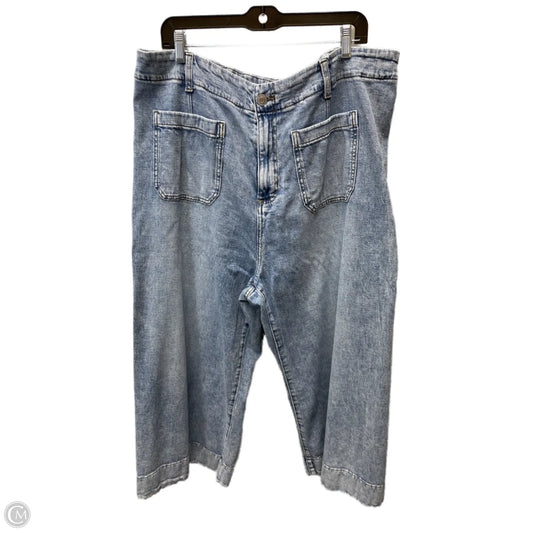 Jeans Wide Leg By Lc Lauren Conrad In Blue Denim, Size: 20