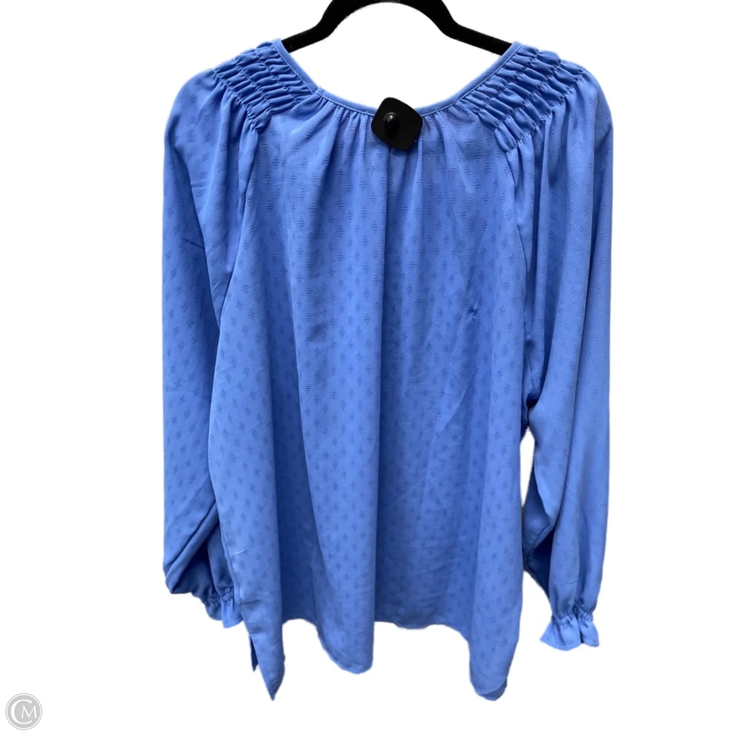 Top Long Sleeve By Clothes Mentor In Blue, Size: 3x