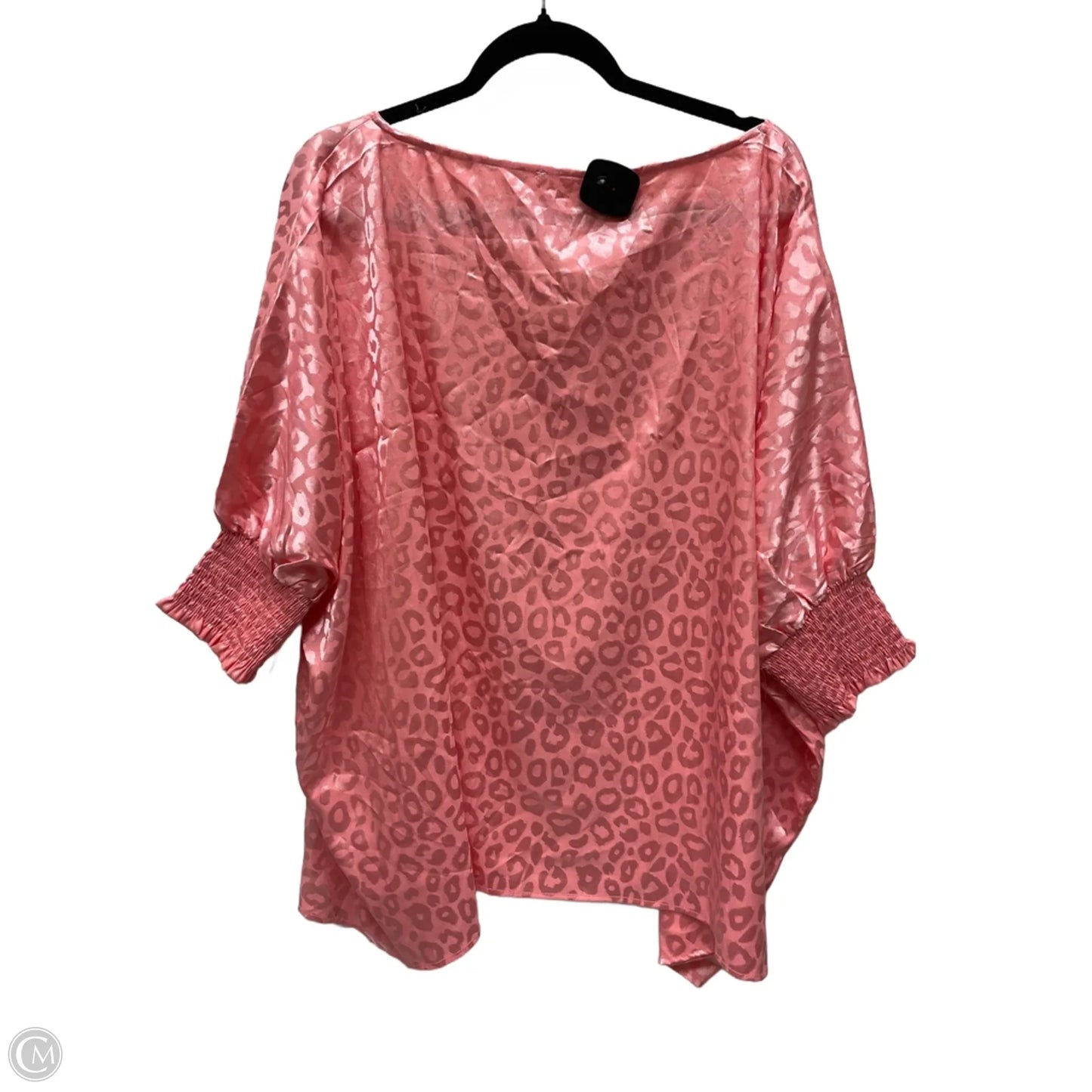 Blouse Short Sleeve By Oddi In Animal Print, Size: 2x