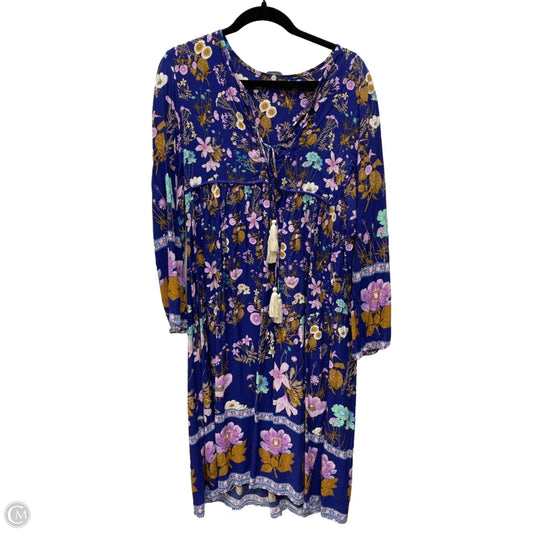 Dress Casual Midi By Clothes Mentor In Floral Print, Size: S