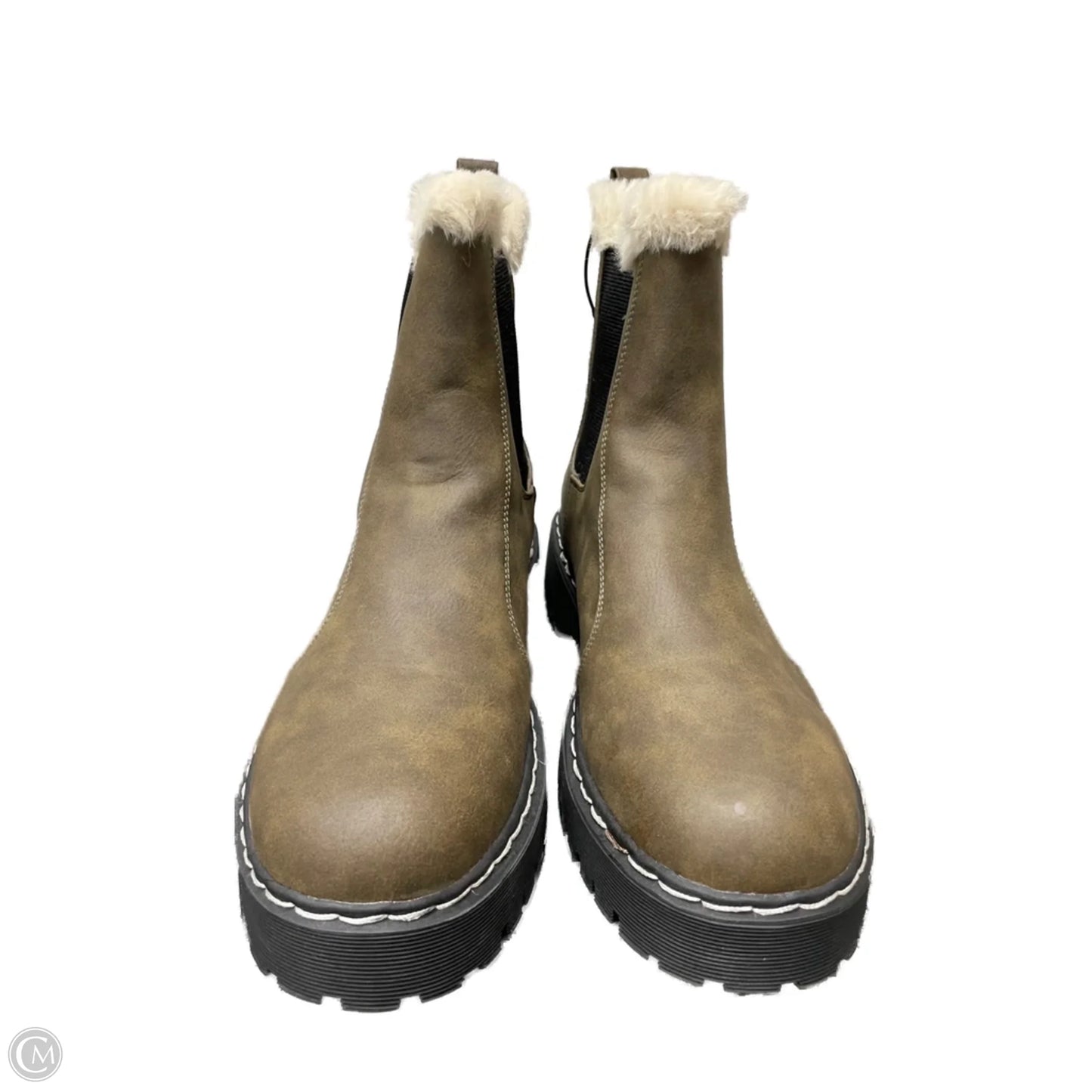 Boots Ankle Flats By portland In Brown, Size: 10