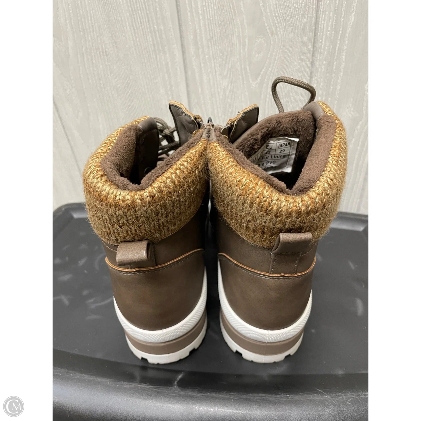 Boots Ankle Heels By Clothes Mentor In Brown, Size: 11