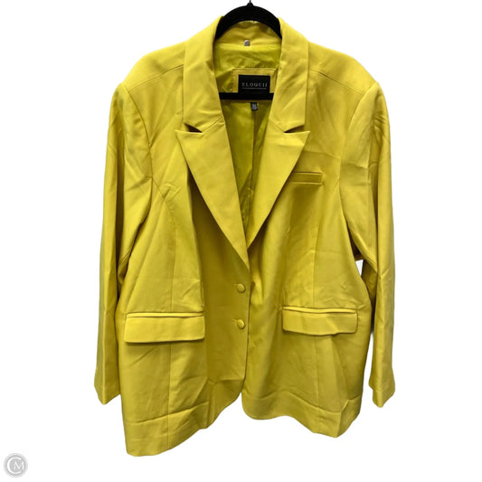 Blazer By Eloquii In Yellow, Size: 3x