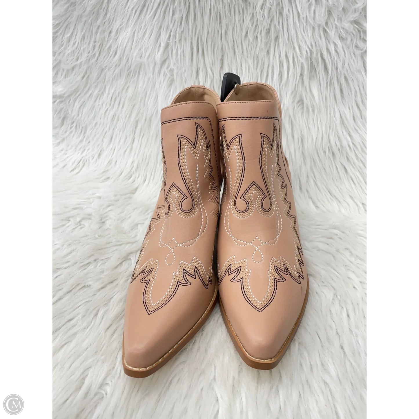 Boots Ankle Heels By Clothes Mentor In Mauve, Size: 11