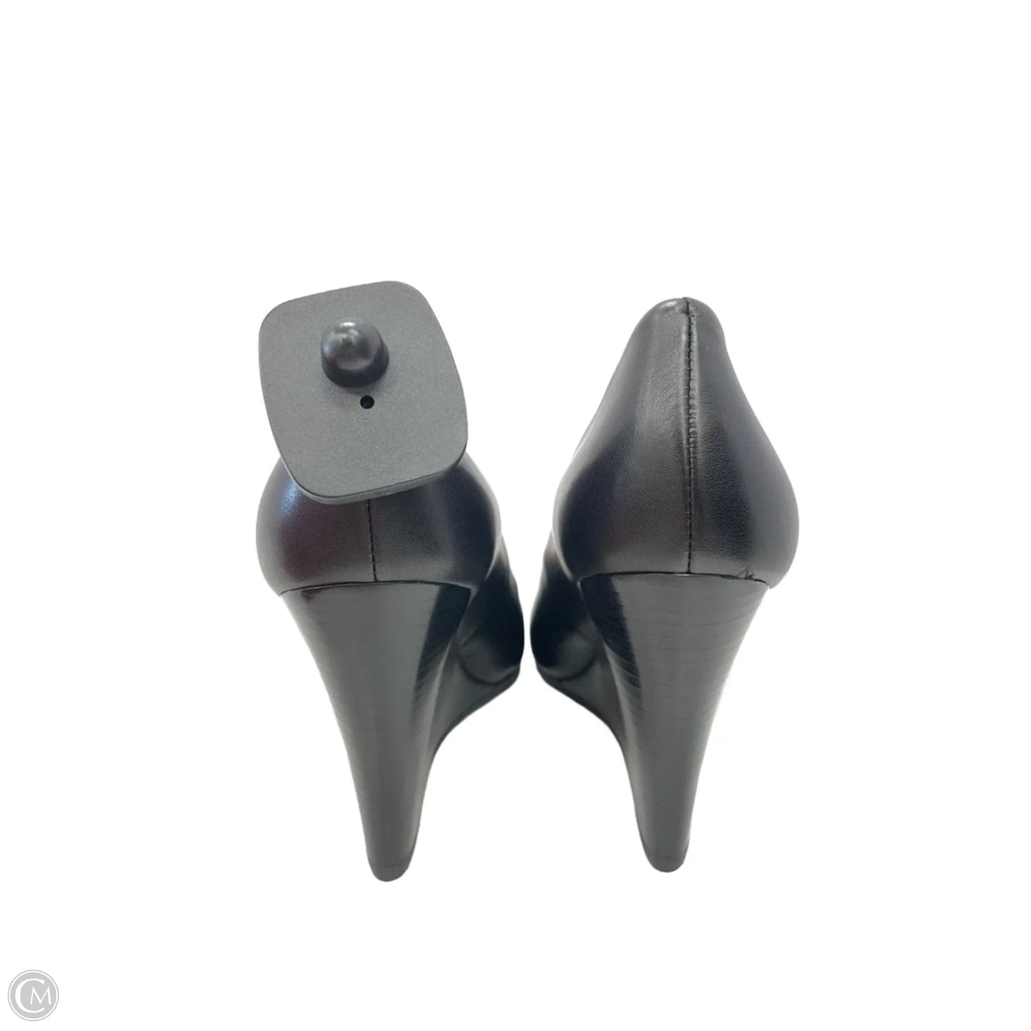 Shoes Designer By Tory Burch In Black & Gold, Size: 7.5