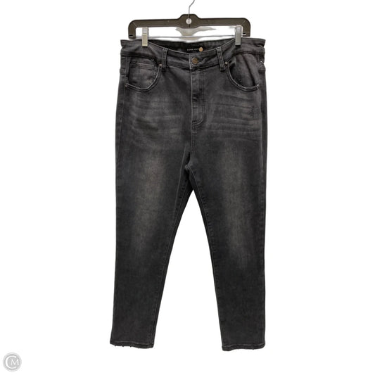 Jeans Straight By Risen In Black, Size: 18