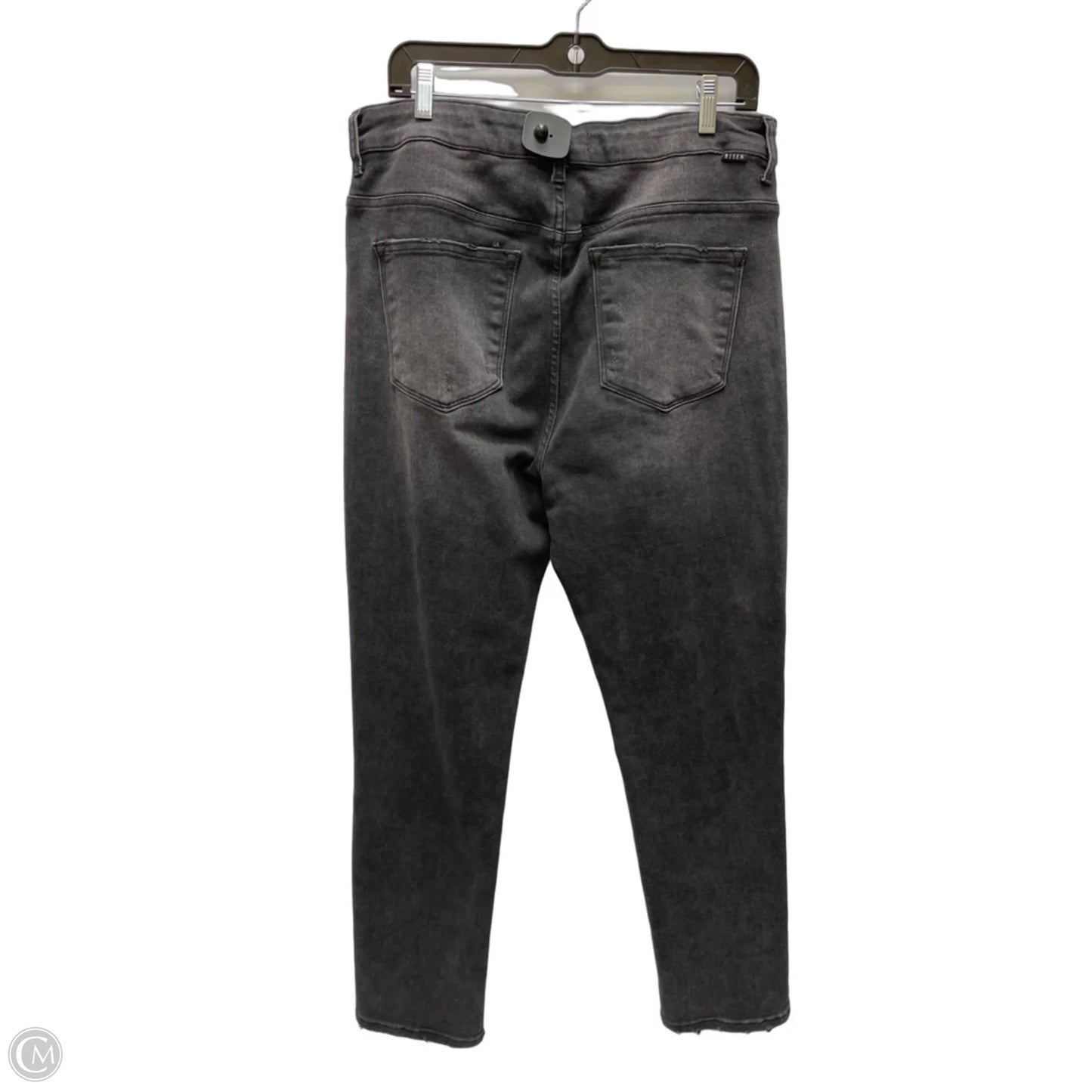 Jeans Straight By Risen In Black, Size: 18