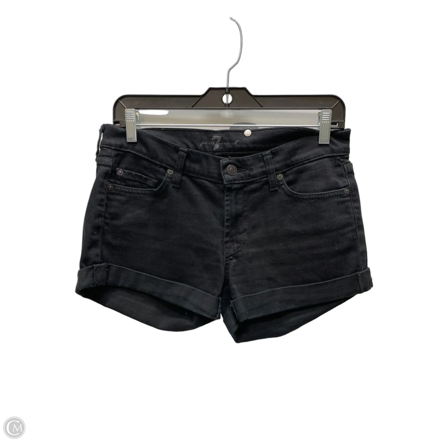 Shorts By 7 For All Mankind In Black, Size: 4