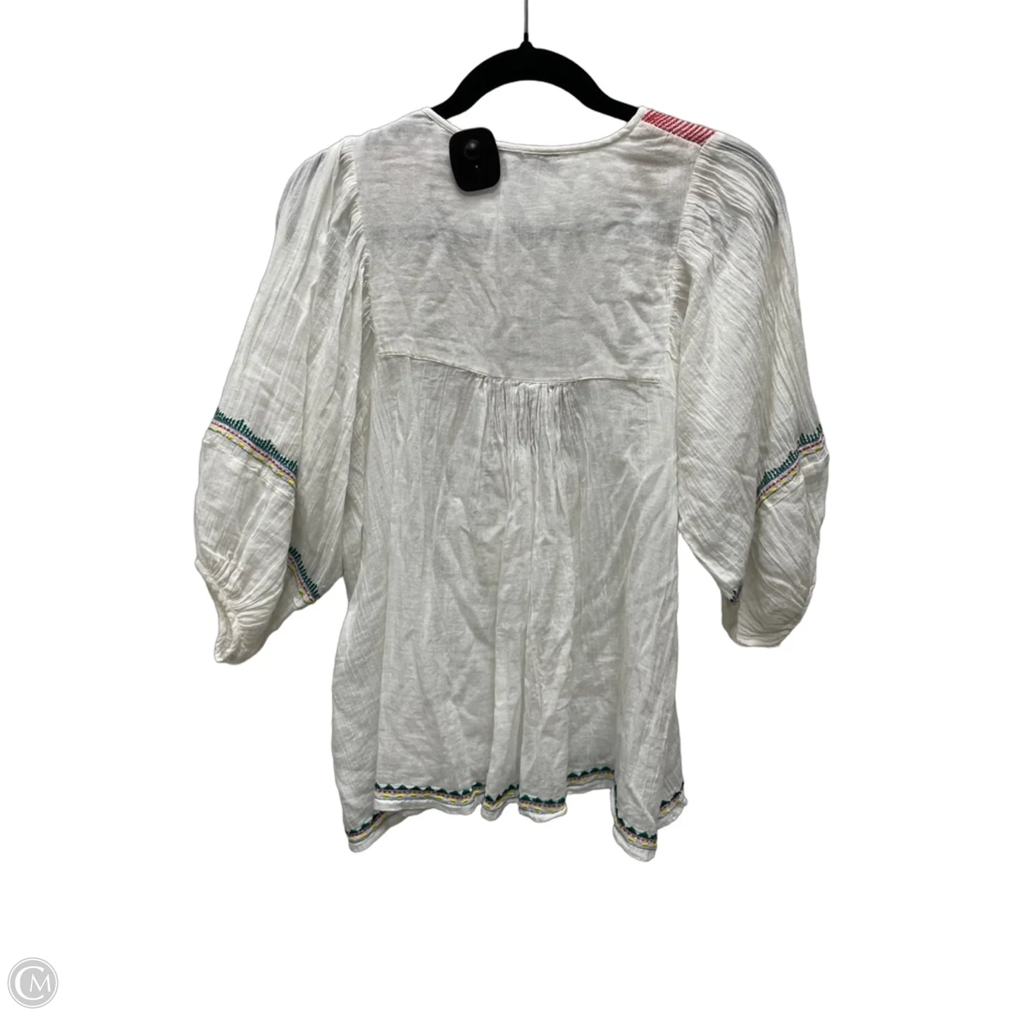 Top Short Sleeve By Clothes Mentor In White, Size: L