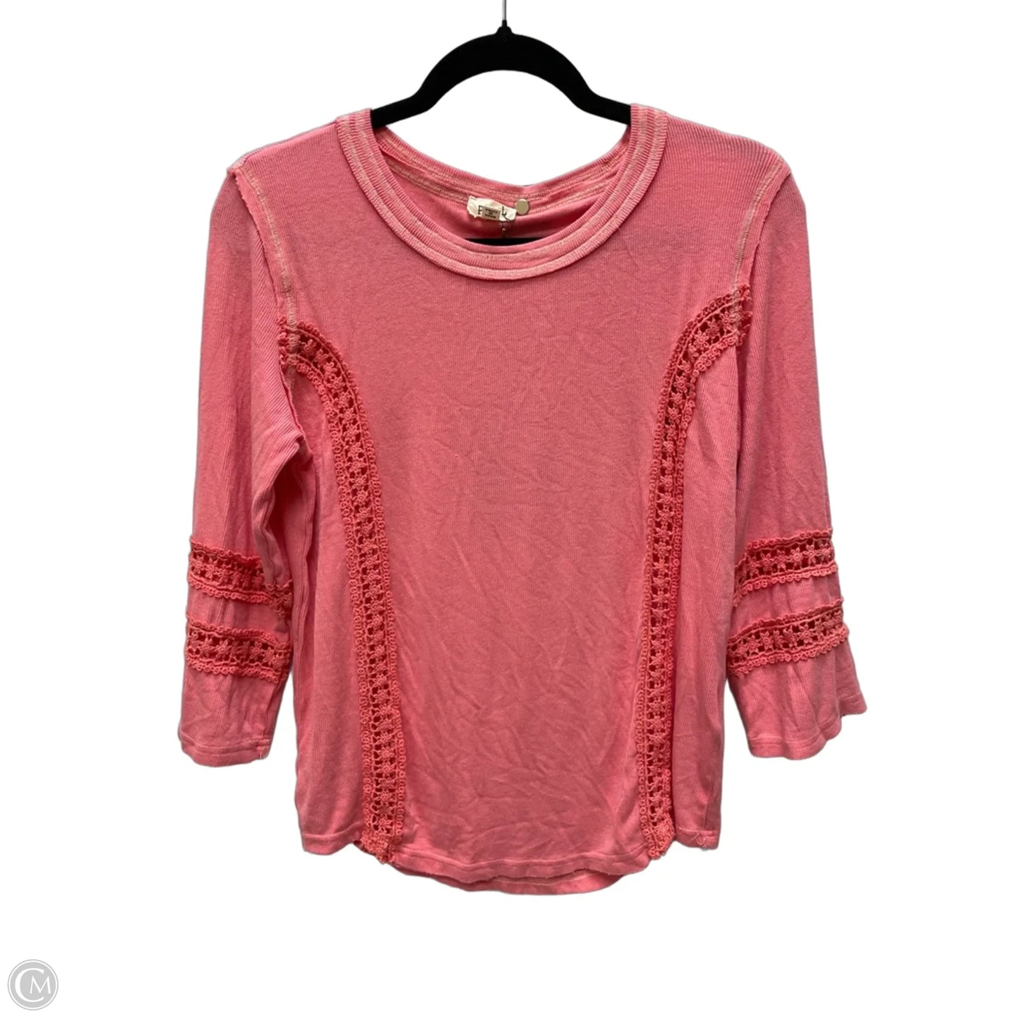Top Long Sleeve By Pol In Pink, Size: L