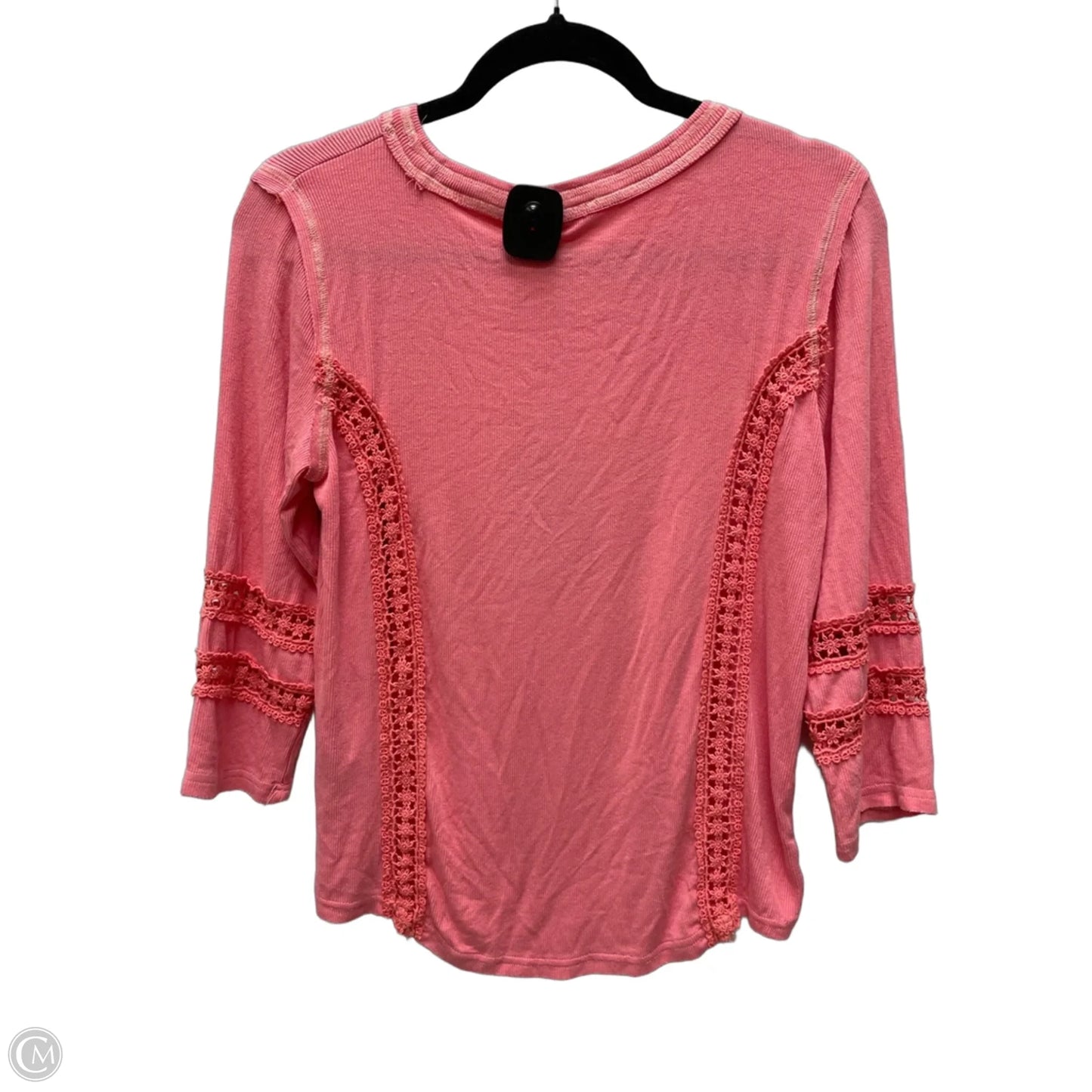 Top Long Sleeve By Pol In Pink, Size: L