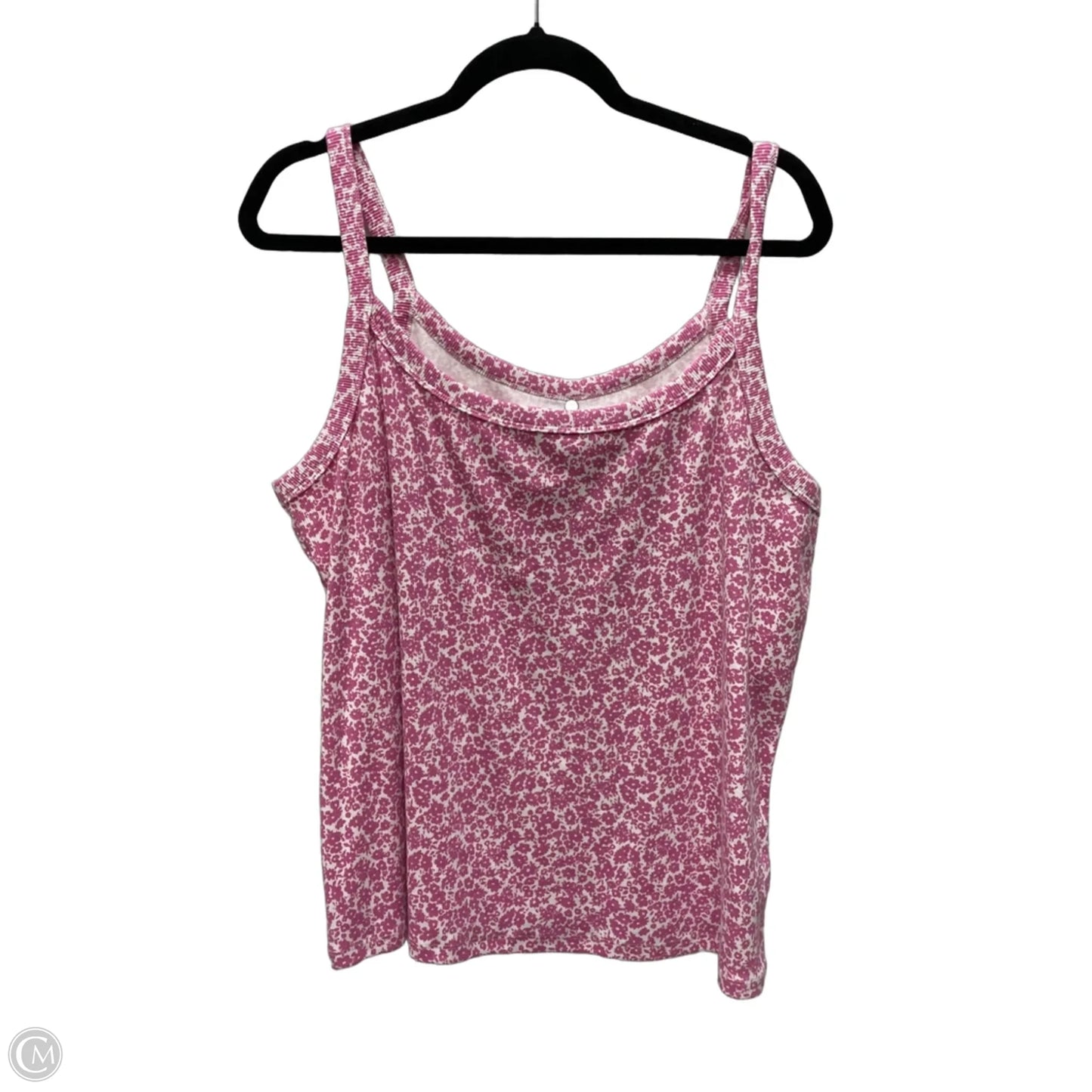 Top Sleeveless By Old Navy In Purple & White, Size: 2x