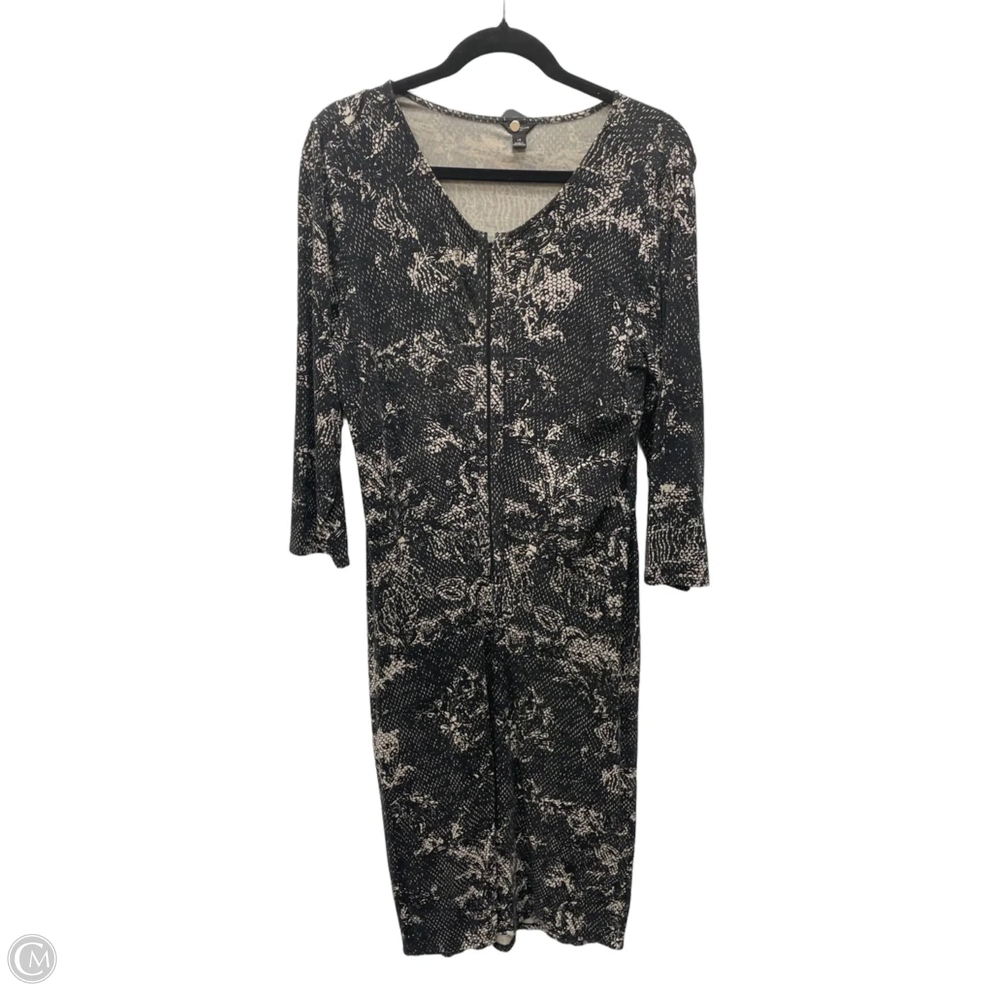 Dress Casual Short By Ann Taylor In Black & Tan, Size: L