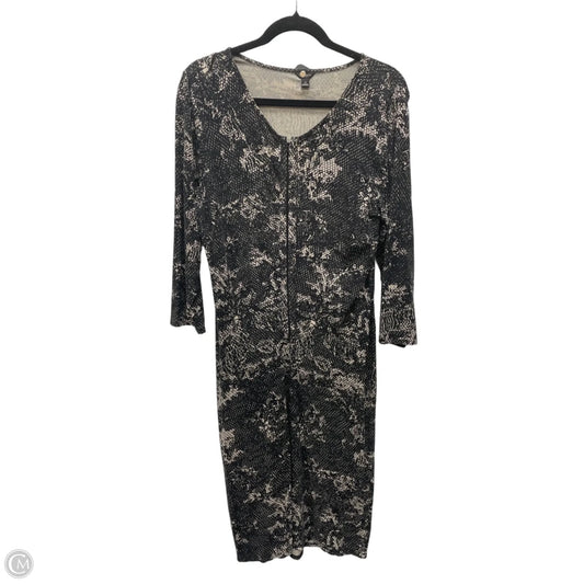 Dress Casual Short By Ann Taylor In Black & Tan, Size: L
