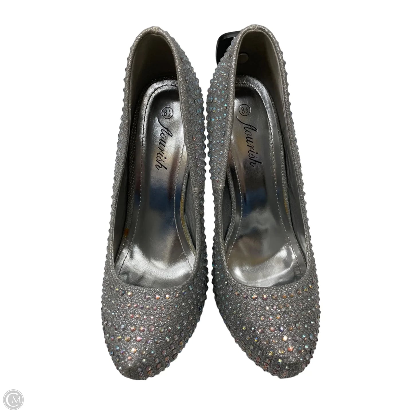 Shoes Heels Stiletto By flourish In Silver, Size: 8.5