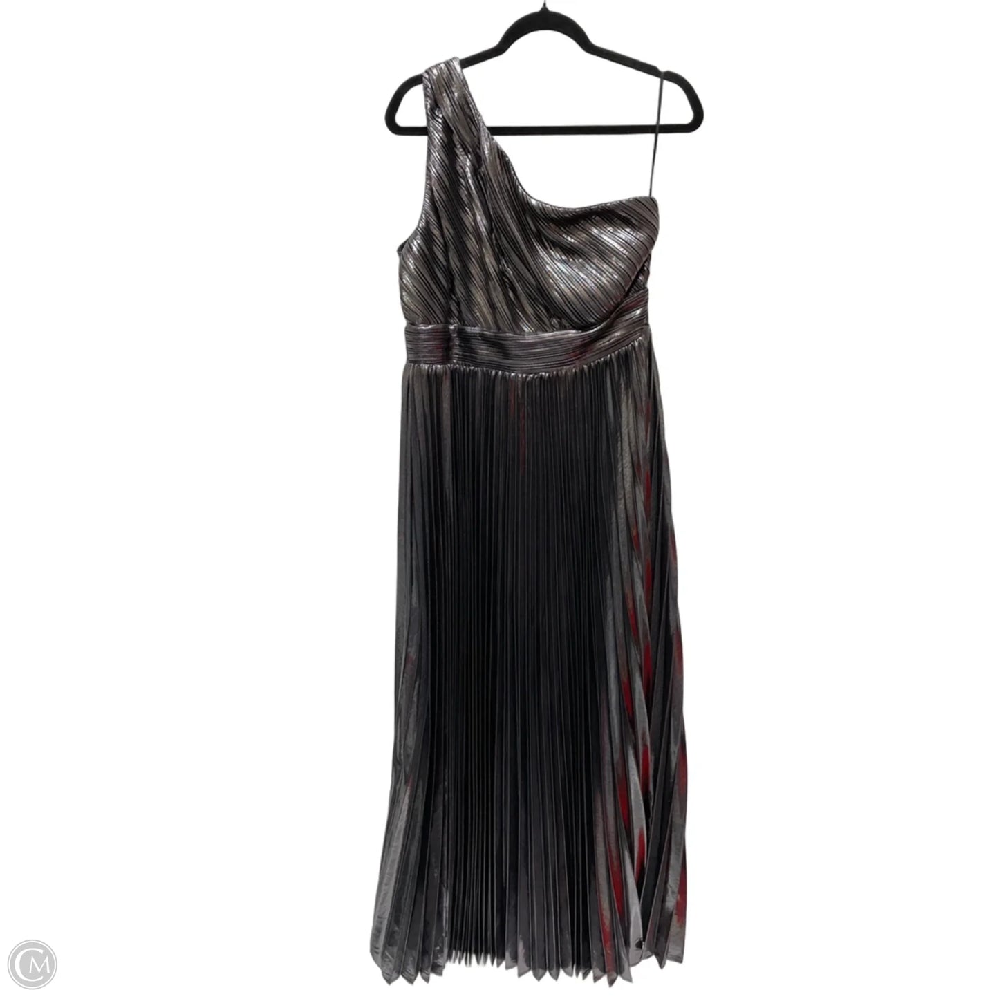 Dress Casual Maxi By Fashion Nova In Silver, Size: 1x