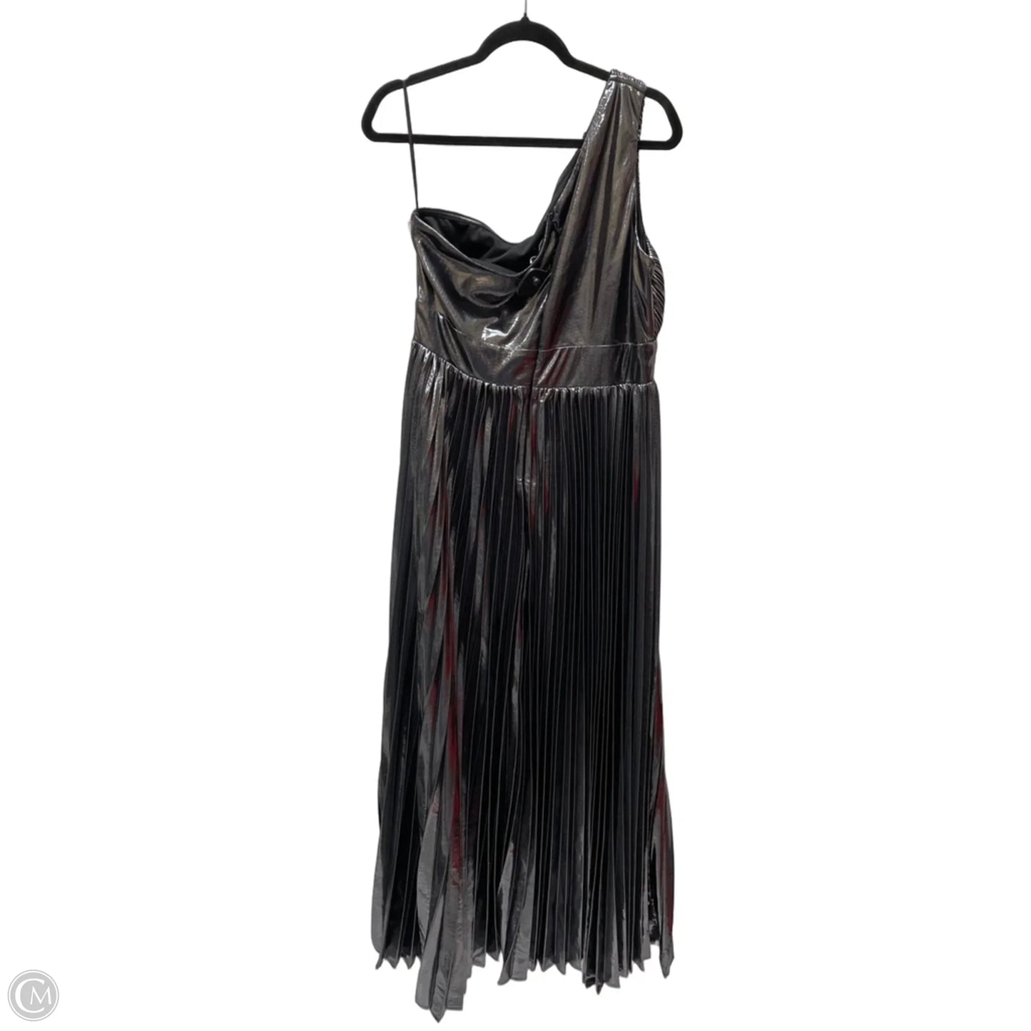 Dress Casual Maxi By Fashion Nova In Silver, Size: 1x