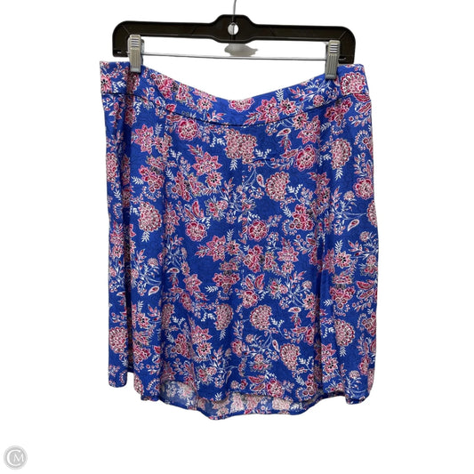 Skirt Mini & Short By Loft In Floral Print, Size: 10