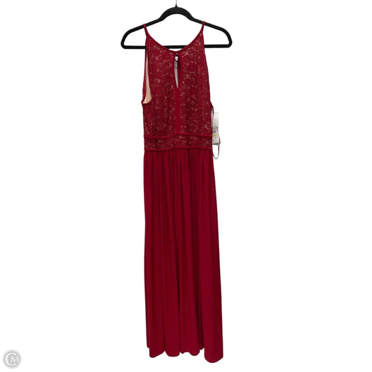 Dress Party Long By Clothes Mentor In Red, Size: 1x