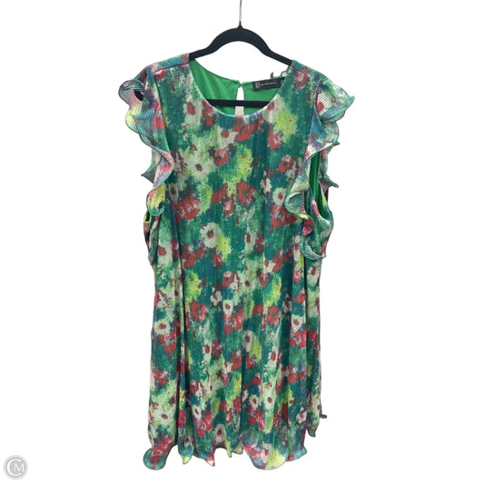Dress Casual Short By New York And Co In Tie Dye Print, Size: 3x