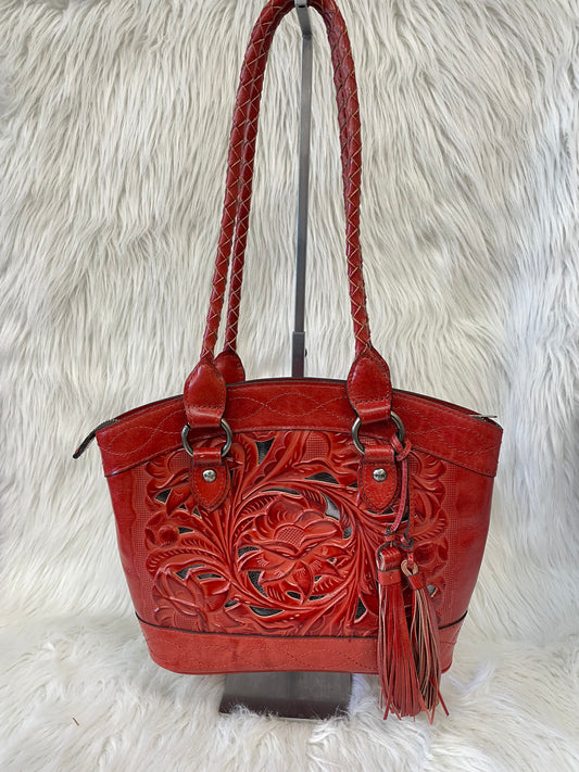 Handbag Leather By Patricia Nash  Size: Medium