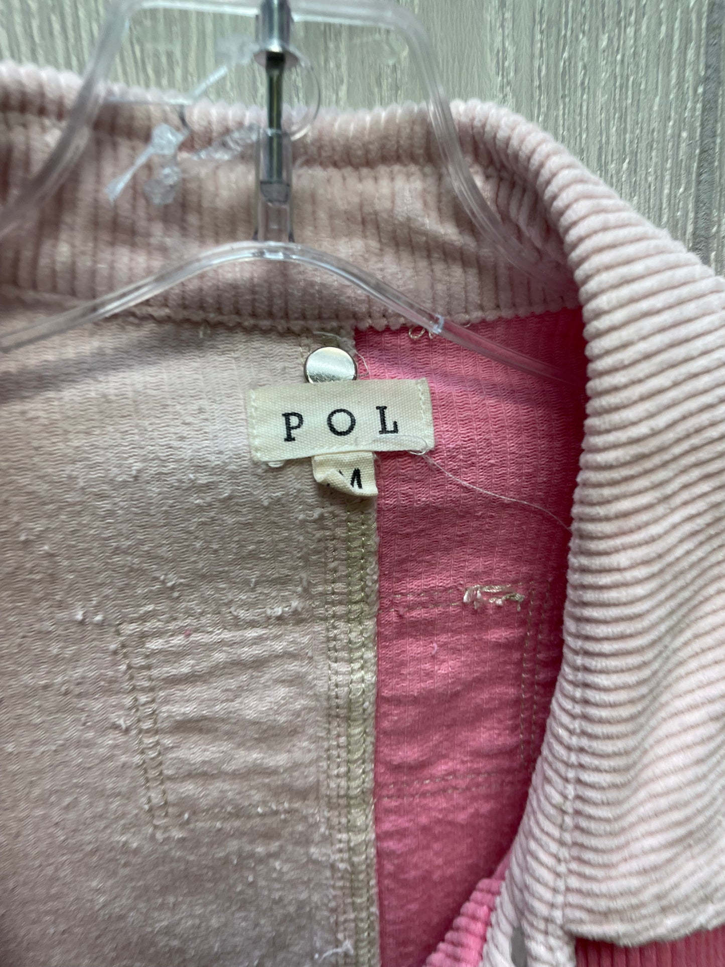 Jacket Other By Pol In Pink, Size: M