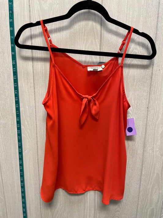 Orange Blouse Sleeveless Loft, Size S