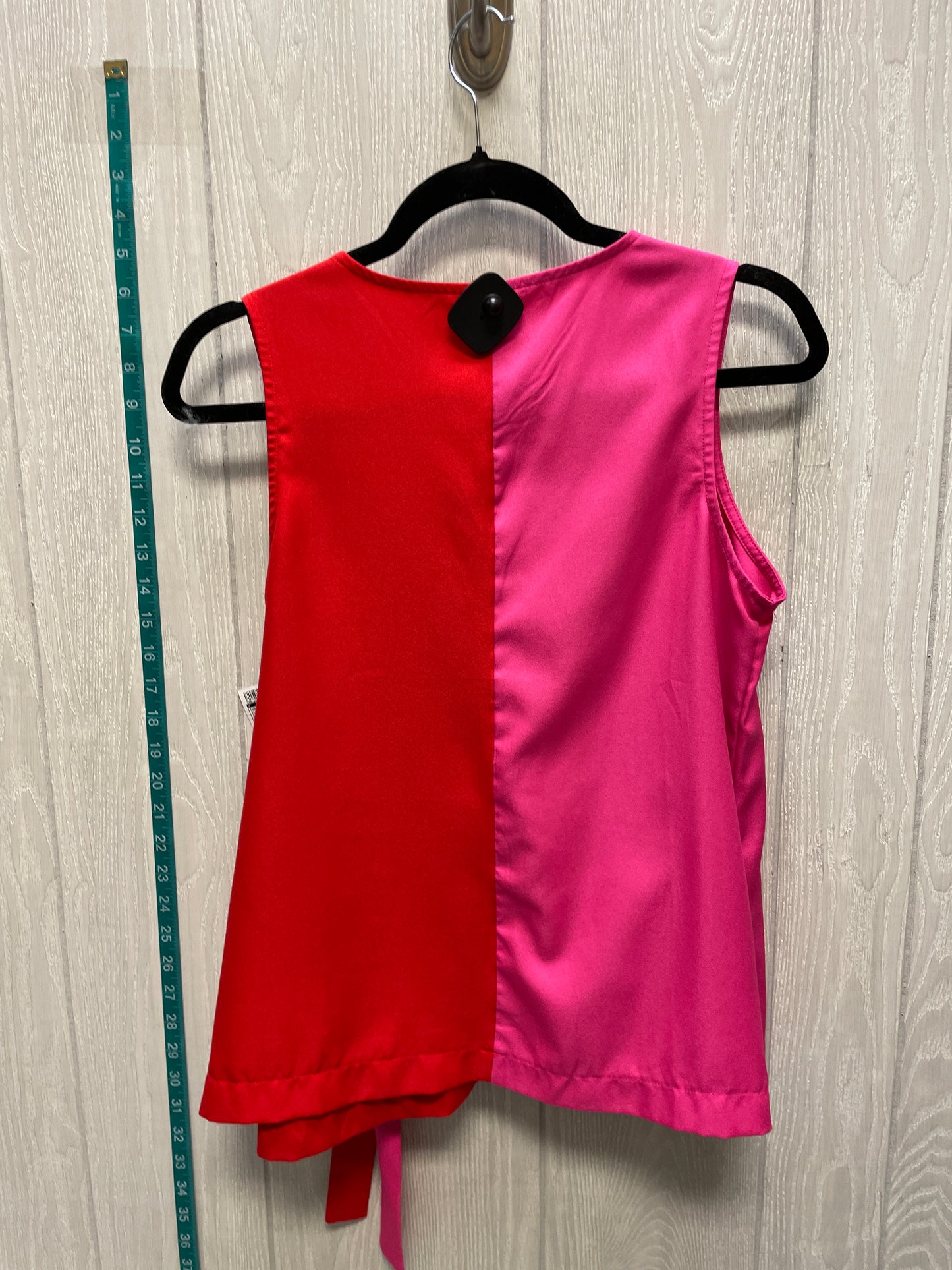 Pink & Red Top Sleeveless Clothes Mentor, Size S