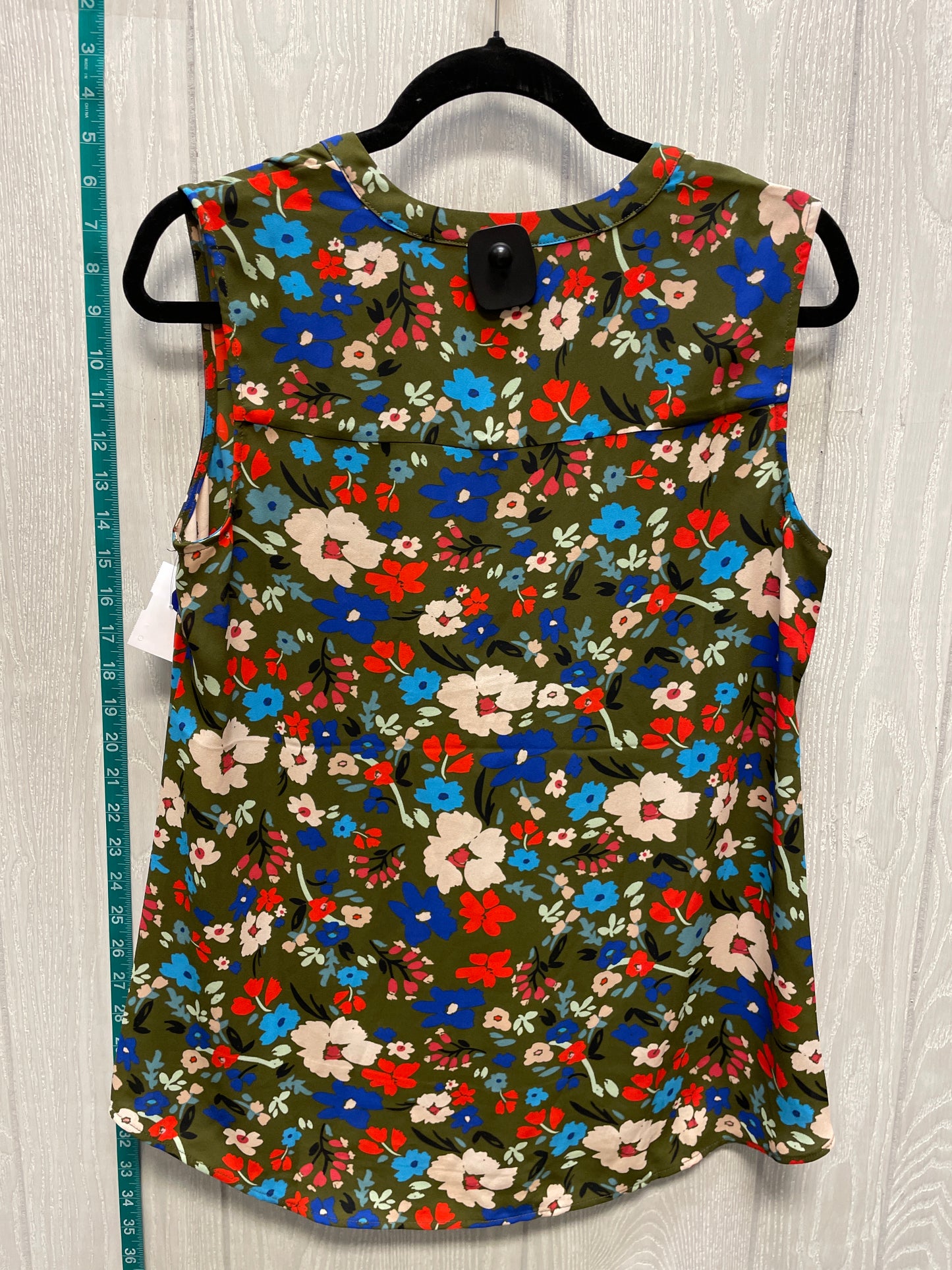 Floral Print Blouse Sleeveless Cabi, Size S