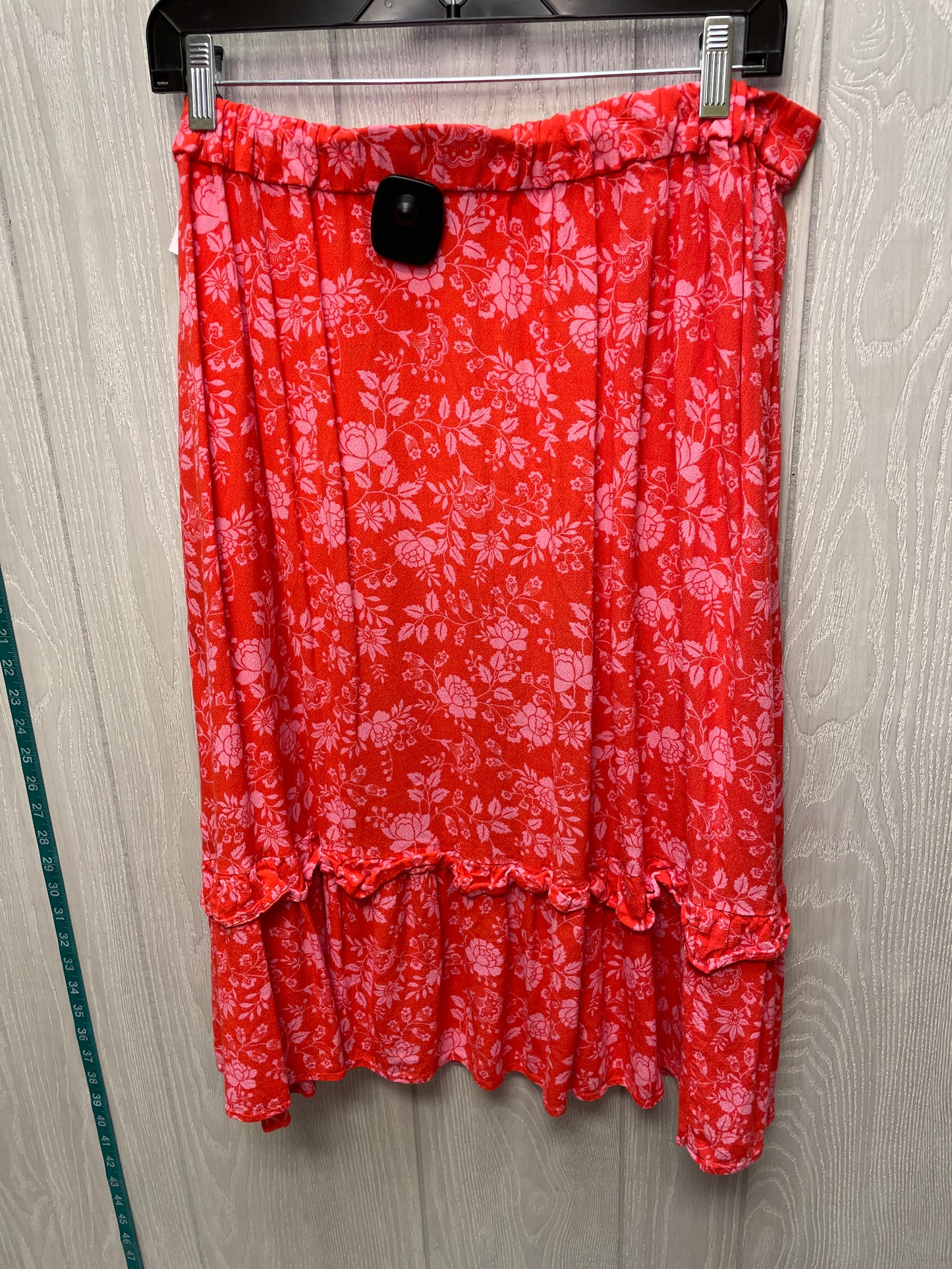 Skirt Midi By Talbots In Orange & Pink, Size: 16