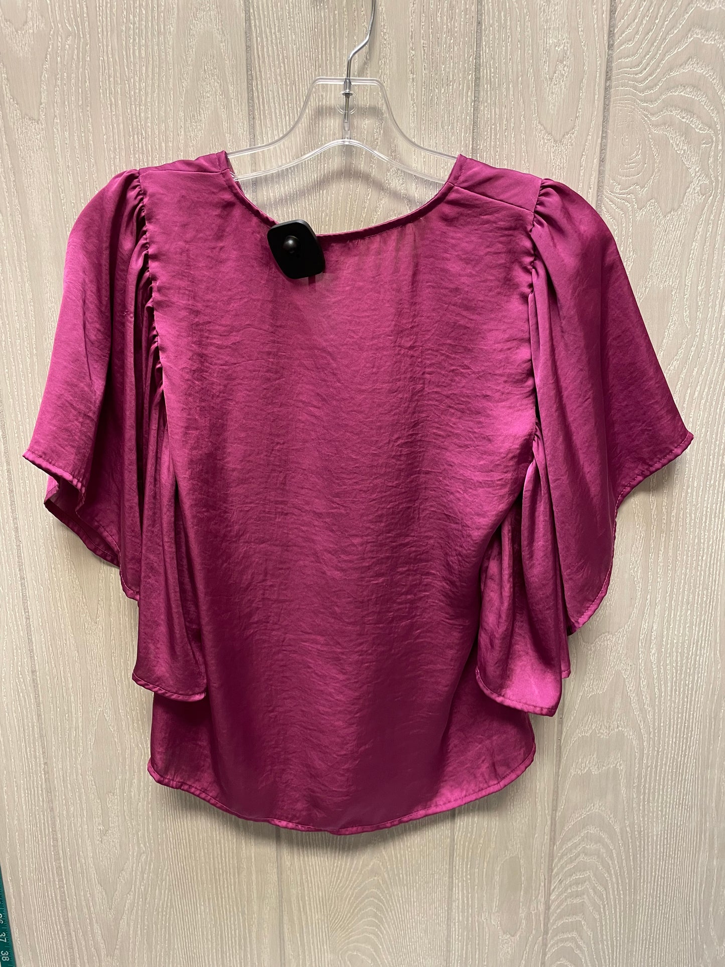 Blouse Short Sleeve By Dkny In Purple, Size: Xs