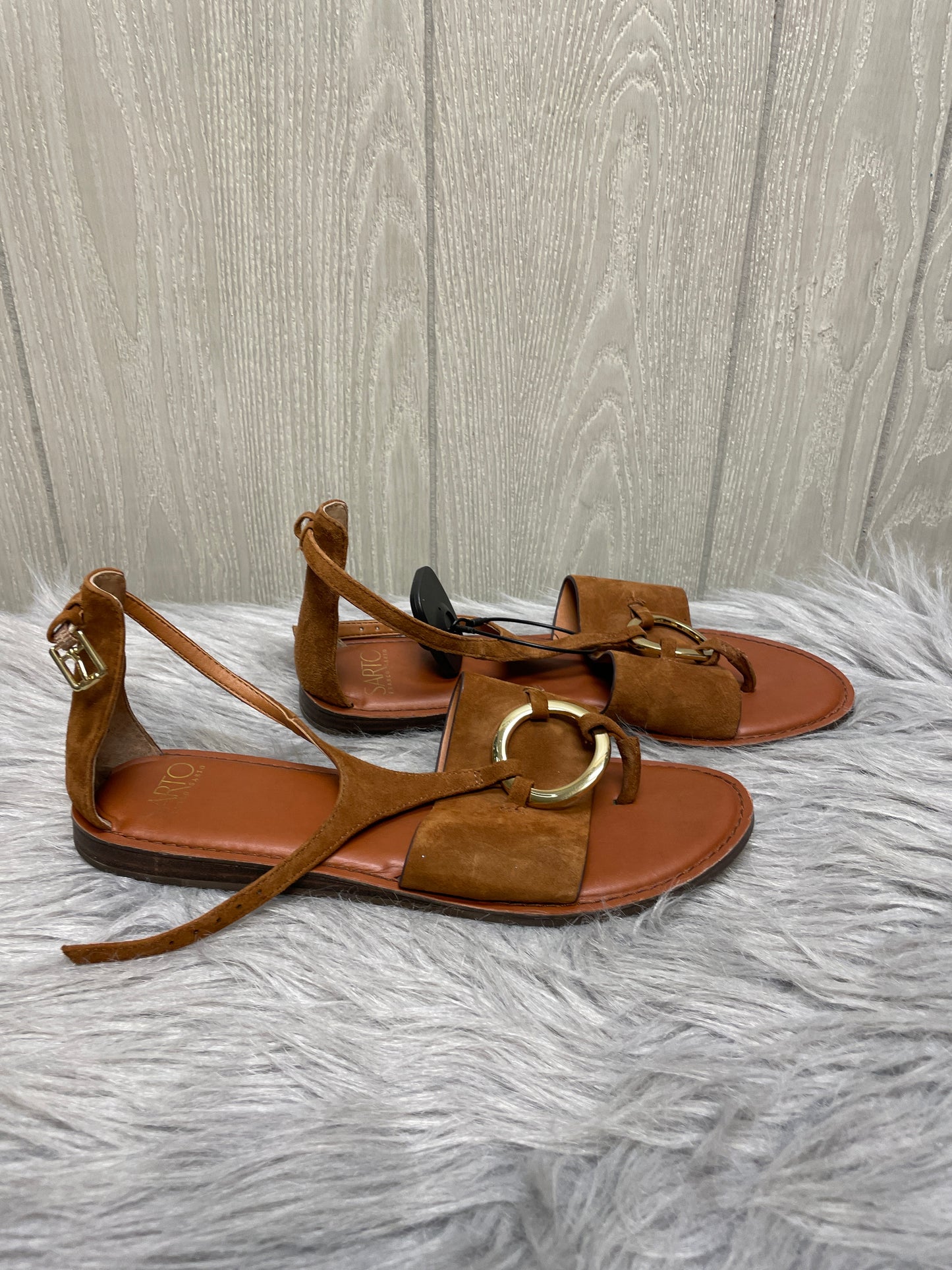 Sandals Flats By Franco Sarto In Brown, Size: 8.5