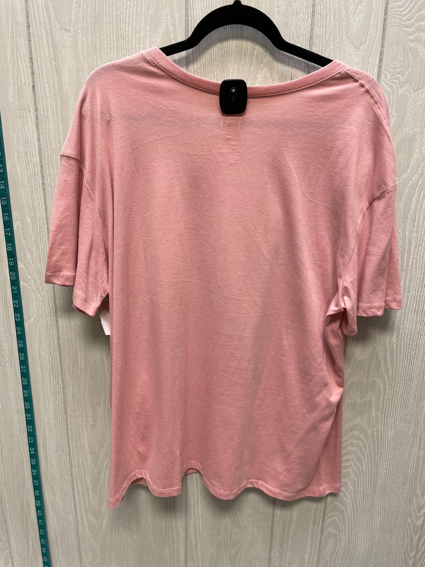 Top Short Sleeve By Clothes Mentor In Pink, Size: 1x